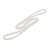 Colier lung 120 cm cu perle naturale baroque 6-7 mm DiAmanti BRW47-R-G
